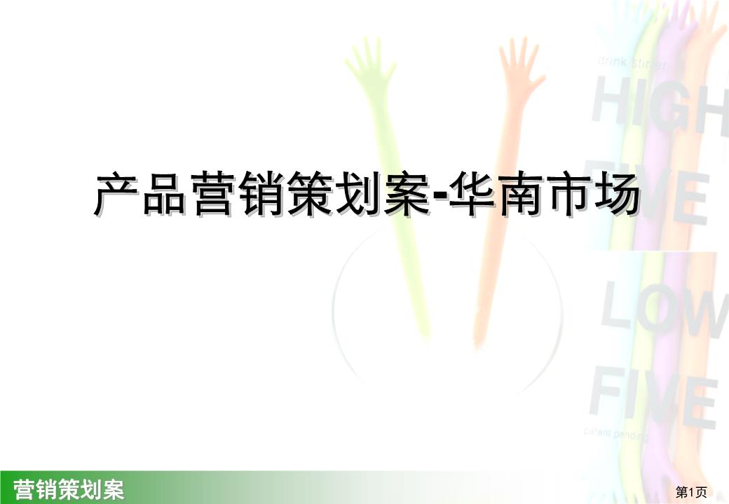 华南地区产品营销方案研讨